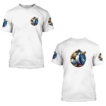 Discover Funny Lets Go Penguin Playing Baseball Zip 3D T Shirts