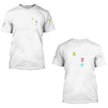 Discover Aprende Descubre Crece ABC Back to School Message 2 3D T Shirts