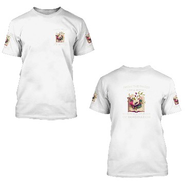 Discover Garden Reading Funny Wildflowers Book Reading 8 3D T Shirts