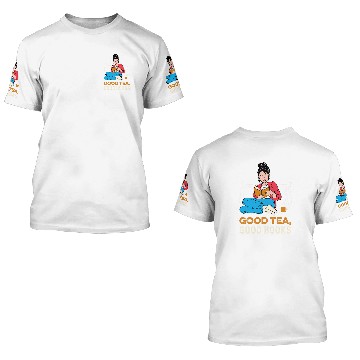 Discover Good Tea Book Lover Baseball Tees 3D T Shirts