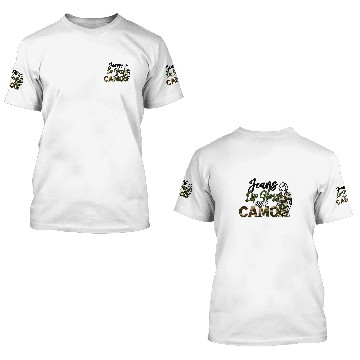 Discover Jeans Lip Gloss Camo Sayings Graphic Orange 3D T Shirts