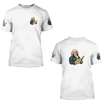 Discover Benjamin Franklin Reading A Book 3D T Shirts