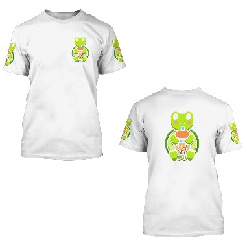 Discover Bubble Milk Tea Turtle Cute Turtle Drinking Boba Milk Tea 1 3D T Shirts