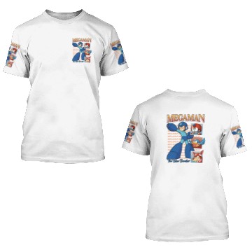 Discover Mega Man The Blue Bomber Gaming 3D T Shirts