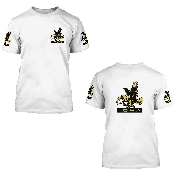 Discover Vintage Hawkeye Mascot Herky - Iowa - 3D T Shirts