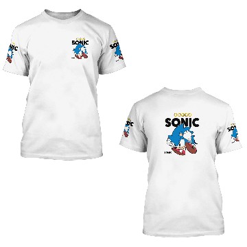 Discover Sonic The Hedgehog Sonic Crawled Up In A Ball Retro Shot Pullover 3D T Shirts