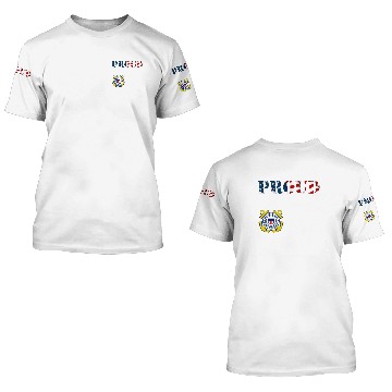 Discover Proud Coast Guard Wife 3D T Shirts