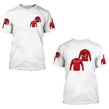 Discover Red zip-up Mickey Mouse Paris 3D T Shirts