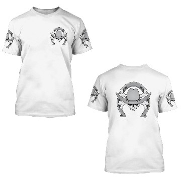 Discover Cowboy Skull Horseshoe 3D T Shirts