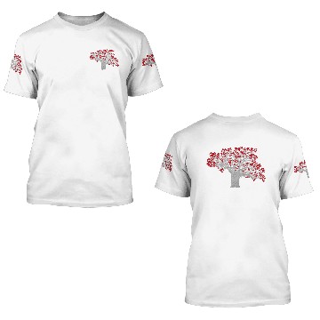 Discover Crimson Tree 3D T Shirts