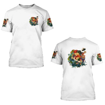 Discover Ponyo Small Button 3D T Shirts