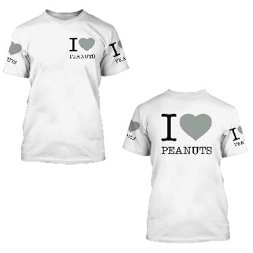 Discover I LOVE PEANUTS 3D T Shirts