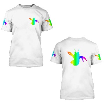 Discover Rainbow Lobster #2 3D T Shirts