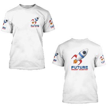 Discover Future Rocket Scientist 3D T Shirts