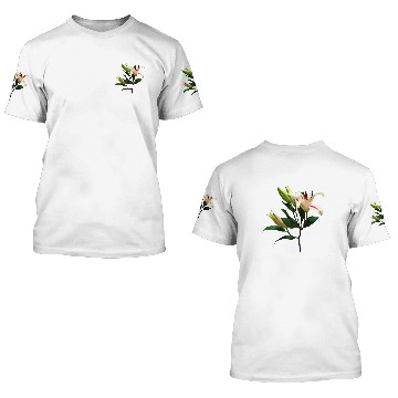 Discover Elegant Lily And Buds 3D T Shirts