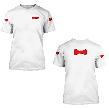 Discover Bow Tie Red 3D T Shirts