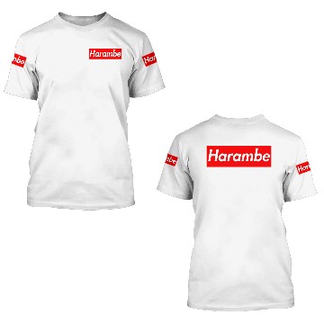 Discover Harambe x Supreme Box Logo 3D T Shirts