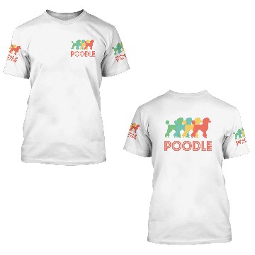 Discover Poodle Pop Art 3D T Shirts