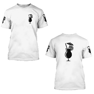 Discover cocktail summertime chill out 3D T Shirts