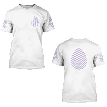 Discover Easter Egg Chevron Purple 3D T Shirts