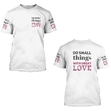 Discover Do Small Things grey/rose 3D T Shirts