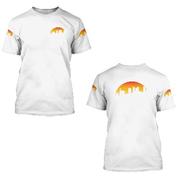 Discover Birmingham Albm Sunset Skyline 3D T Shirts