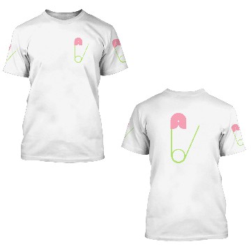 Discover Safety pin open 3D T Shirts