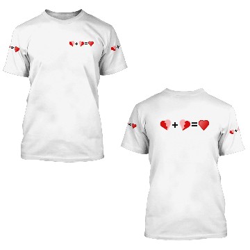Discover broken hearts 3D T Shirts