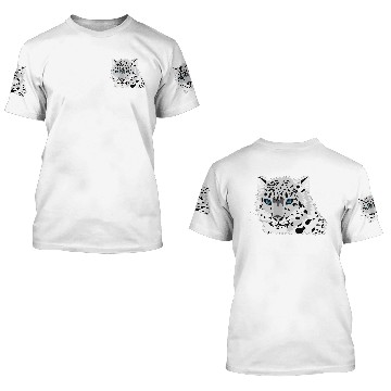 Discover animal snow leopard 3D T Shirts