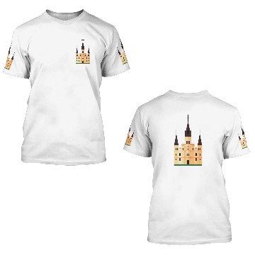 Discover St louis cathedral 3D T Shirts