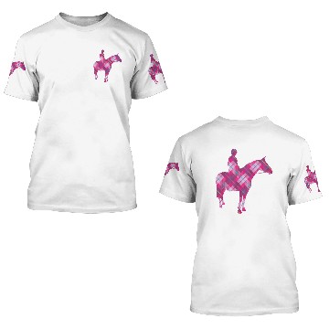Discover Tartan Horse & Rider 3D T Shirts