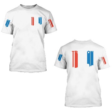 Discover Red White And Blue Trenton New Jersey Skyline 3D T Shirts