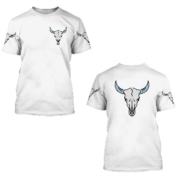Discover buffalo skull 3D T Shirts