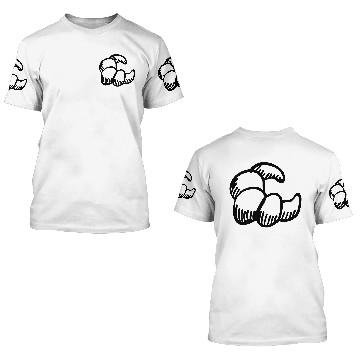 Discover Croissant 3D T Shirts
