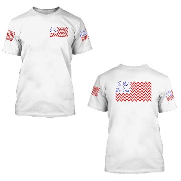 Discover In God We Trust Wave Flag 3D T Shirts