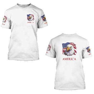 Discover God bless America 3D T Shirts