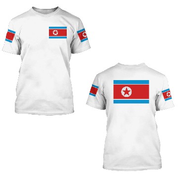 Discover Flag North Korea 3D T Shirts