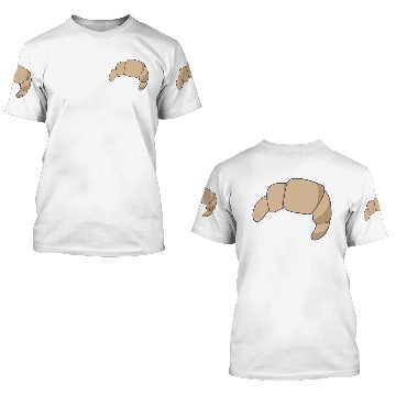 Discover croissant 3D T Shirts