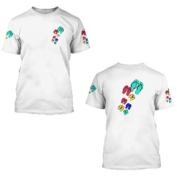 Discover Flip Flops 3D T Shirts