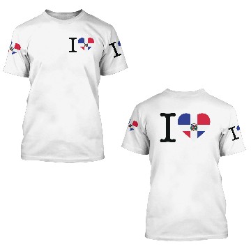 Discover I Love The Dominican Republic 3D T Shirts