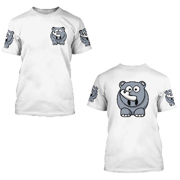 Discover nashorn rhinoceros rhino1 3D T Shirts