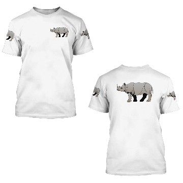 Discover nashorn rhinoceros rhino35 3D T Shirts