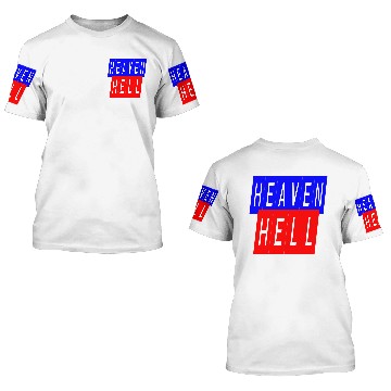 Discover heaven hell 3D T Shirts
