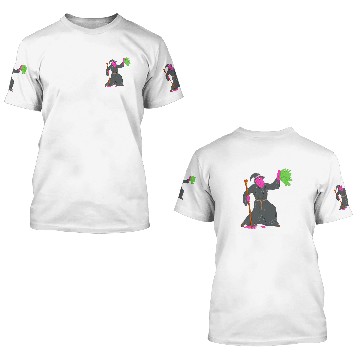Discover Wizard Casting Spell Grime Art 3D T Shirts