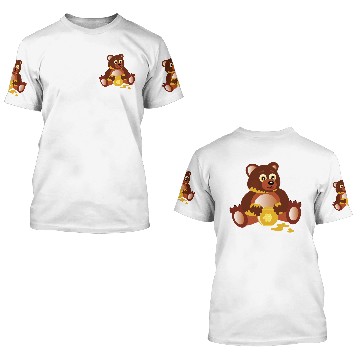 Discover wild bear polar teddy bears brown grizzly panda ba 3D T Shirts