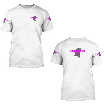 Discover MISSISSIPPI JACKSON US STATE EDITION PINK 3D T Shirts
