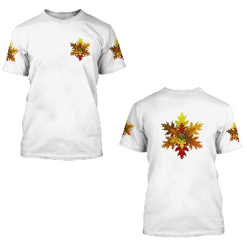 Discover Fall Leaves 3D T Shirts