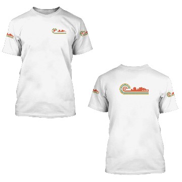 Discover Retro Style New Haven Connecticut Skyline 3D T Shirts
