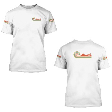 Discover Retro Style Memphis Tennessee Skyline 3D T Shirts