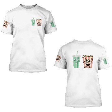 Discover popcorn and soda 3D T Shirts